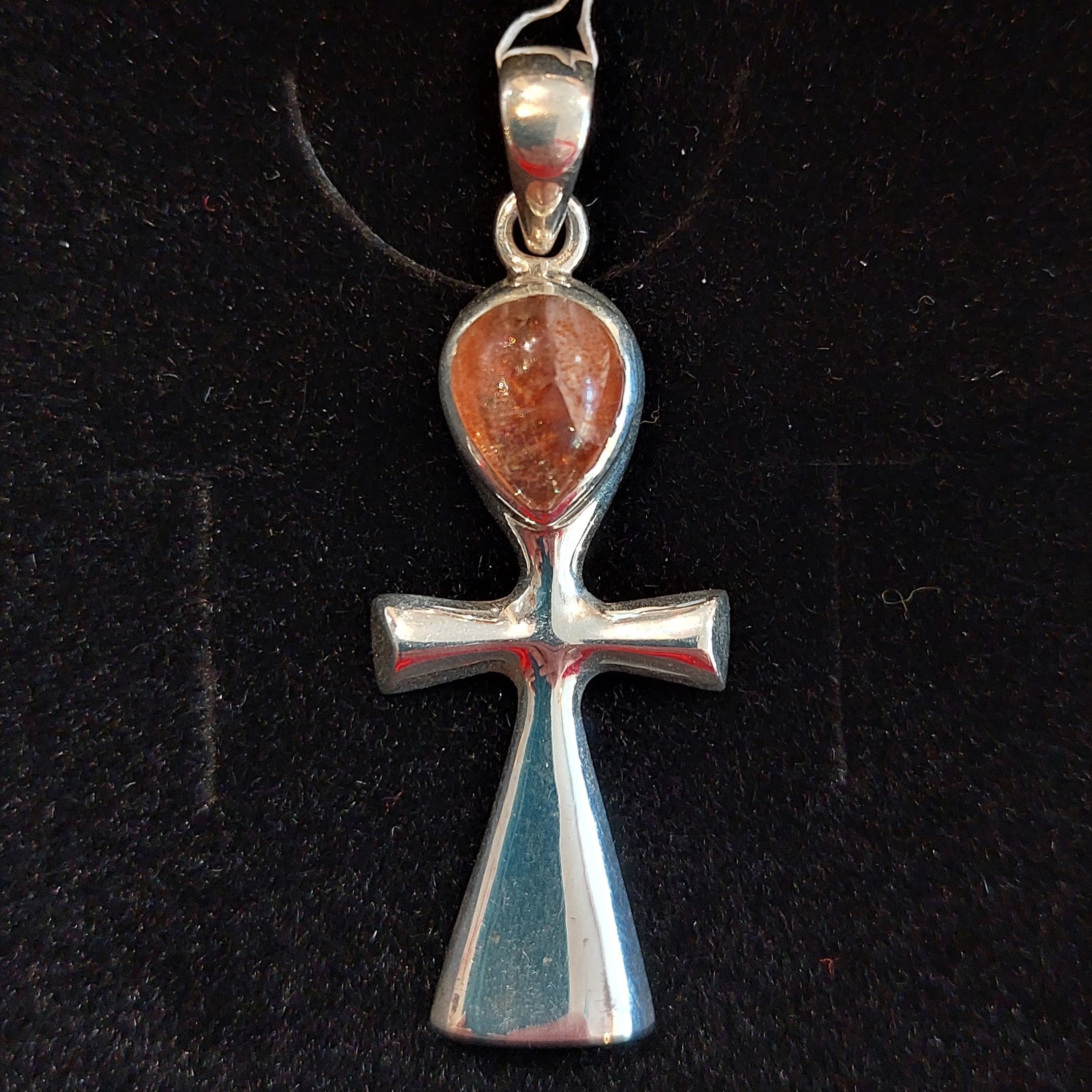 Sunstone & Peridot on sale Ankh Pendant